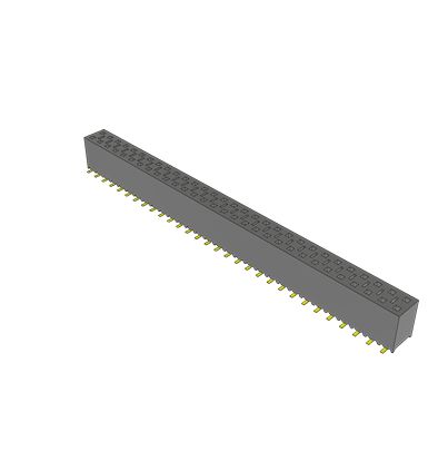 Samtec SSM Series Vertical Surface Mount PCB Socket, 60-Contact, 2-Row, 2.54mm Pitch, SMT Termination [SSM-130-L-DV-K]; 644-396