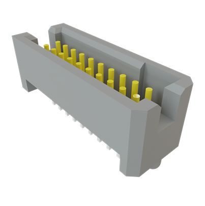 Samtec TFC Series Vertical Surface, Through Hole PCB Header, 10 Contact(s), 1.27 mm Pitch, 2 Row(s), Shrouded [TFC-110-01-L-D-A]; 644-402
