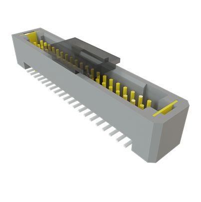 Samtec TFM Series Vertical Surface PCB Header, 40 Contact(s), 1.27 mm Pitch, 4 Row(s), Shrouded [TFM-120-02-S-D-WT-P-TR]; 644-417
