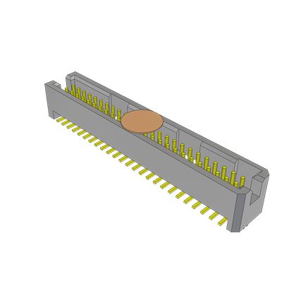 Samtec TFML Series Vertical Surface PCB Header, 50 Contact(s), 1.27 mm Pitch, 2 Row(s), Shrouded [TFML-125-02-S-D-LC-K-TR]; 644-430