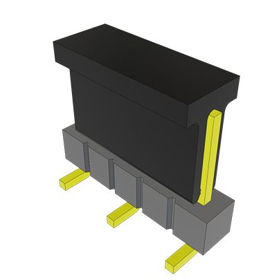 Samtec TSM Series Vertical Surface PCB Header, 5 Contact(s), 2.54 mm Pitch, 1 Row(s), Unshrouded [TSM-105-01-F-SV-P-FR]; 644-439