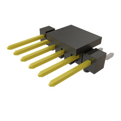 Samtec TSM Series Vertical Surface PCB Header, 6 Contact(s), 2.54 mm Pitch, 1 Row(s), Unshrouded [TSM-106-02-L-SH-A-P-TR]; 644-450