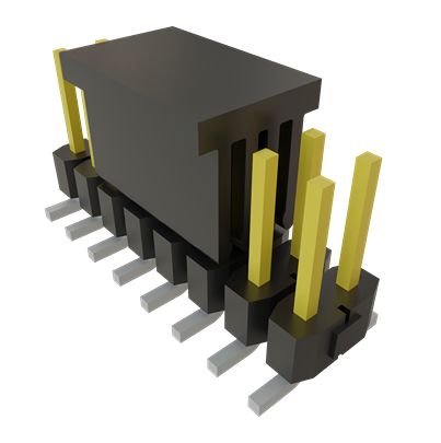 Samtec TSM Series Vertical Surface PCB Header, 16 Contact(s), 2.54 mm Pitch, 2 Row(s), Unshrouded [TSM-108-01-SM-DV-P-TR]; 644-455