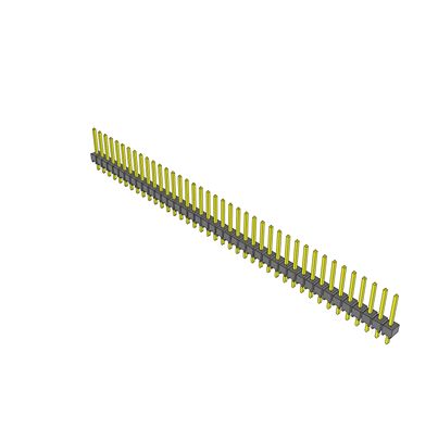 Samtec TSW Series Straight Through Hole PCB Header, 80 Contact(s), 2.54 mm Pitch, 1 Row(s), Unshrouded [TSW-140-14-G-S]; 644-462