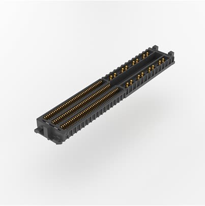 Samtec UDF6 Series Vertical Through Hole PCB Header, 240 Contact(s), 0.635 mm Pitch, 2 Row(s), Shrouded [UDF6-40-4-03.5-L-A-TH-TR]; 644-467