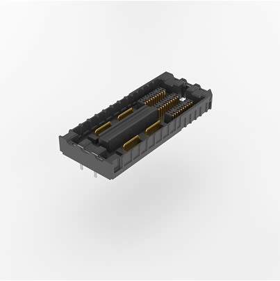 Samtec UDM6 Series Vertical Through Hole PCB Header, 240 Contact(s), 0.635 mm Pitch, 1 Row(s), Shrouded [UDM6-10-2-01.5-L-A-TH-TR]; 644-468