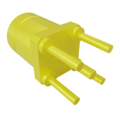 Samtec SMPM Series, Plug Through Hole SMPM Connector, 50Ω, Solder Termination, Straight Body [SMPM-PC-P-HG-ST-TH-1]; 644-485