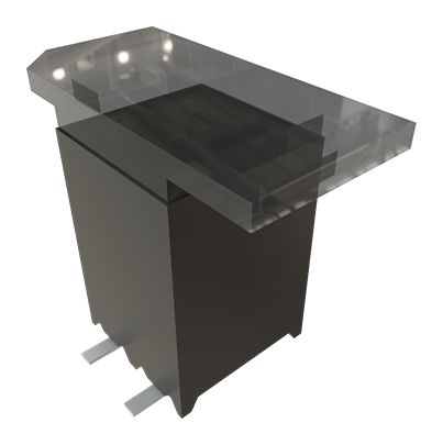 Samtec SSM Series Vertical Surface Mount PCB Socket, 4-Contact, 2-Row, 2.54mm Pitch, SMT Termination [SSM-102-L-DV-P-TR]; 644-494