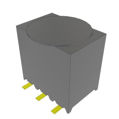 Samtec SSM Series Vertical Surface Mount PCB Socket, 4-Contact, 2-Row, 2.54mm Pitch, SMT Termination [SSM-102-S-DV-BE-K-TR]; 644-496