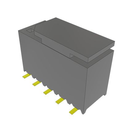 Samtec SSM Series Vertical Surface Mount PCB Socket, 10-Contact, 2-Row, 2.54mm Pitch, SMT Termination [SSM-105-L-DV-BE-M-TR]; 644-508