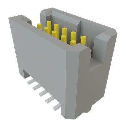 Samtec TFM Series Vertical Through Hole and Surface Mount PCB Header, 10 Contact(s), 1.27 mm Pitch, 2 Row(s), Shrouded [TFM-105-12-L-D-A]; 644-519