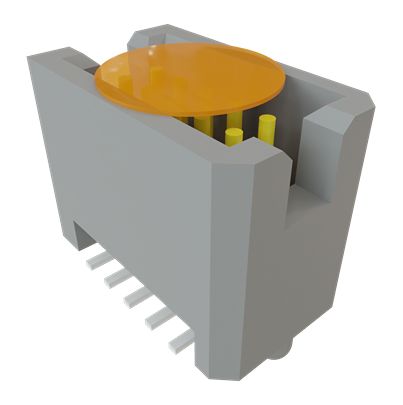 Samtec TFM Series Vertical Through Hole, Surface PCB Header, 10 Contact(s), 1.27 mm Pitch, 2 Row(s), Shrouded [TFM-105-12-L-D-A-K-TR]; 644-520