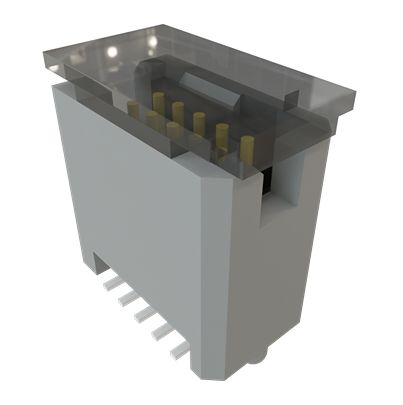 Samtec TFM Series Vertical Through Hole and Surface Mount PCB Header, 10 Contact(s), 1.27 mm Pitch, 2 Row(s), Shrouded [TFM-105-22-L-D-A-P-TR]; 644-522