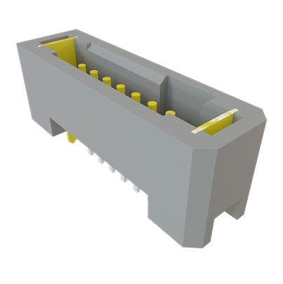 Samtec TFM Series Vertical Through Hole and Surface Mount PCB Header, 7 Contact(s), 1.27 mm Pitch, 4 Row(s), Shrouded [TFM-107-01-L-S-WT]; 644-524