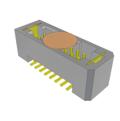 Samtec TFM Series Vertical Through Hole and Surface Mount PCB Header, 16 Contact(s), 1.27 mm Pitch, 2 Row(s), Shrouded [TFM-108-02-L-D-WT-K-TR]; 644-526