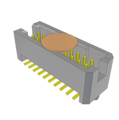 Samtec TFM Series Vertical Through Hole and Surface Mount PCB Header, 20 Contact(s), 1.27 mm Pitch, 2 Row(s), Shrouded [TFM-110-02-S-D-A-K]; 644-530