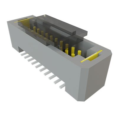 Samtec TFM Series Vertical Through Hole and Surface Mount PCB Header, 20 Contact(s), 1.27 mm Pitch, 2 Row(s), Shrouded [TFM-110-02-S-D-WT-P-TR]; 644-533