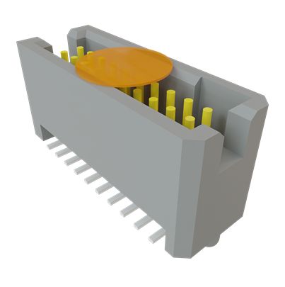 Samtec TFM Series Vertical Surface, Through Hole PCB Header, 20 Contact(s), 1.27 mm Pitch, 2 Row(s), Shrouded [TFM-110-12-L-D-A-K-TR]; 644-534
