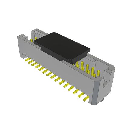 Samtec TFM Series Vertical Surface PCB Header, 30 Contact(s), 1.27 mm Pitch, 4 Row(s), Shrouded [TFM-115-02-S-D-A-P-TR]; 644-539