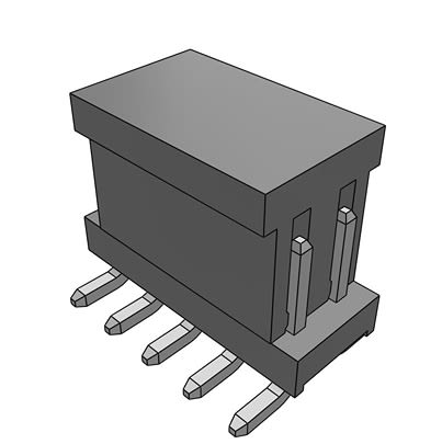 Samtec TMM Series Vertical Surface PCB Header, 40 Contact(s), 2 mm Pitch, 2 Row(s), Unshrouded [TMM-105-01-T-D-SM-P-TR]; 644-550