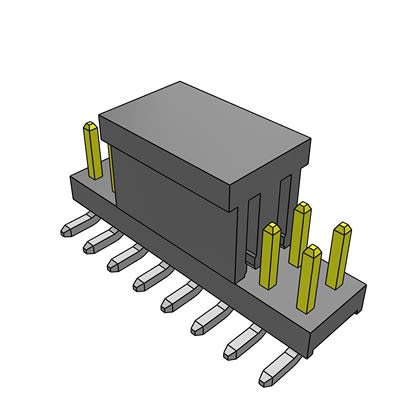 Samtec TMM Series Vertical Surface PCB Header, 40 Contact(s), 2 mm Pitch, 2 Row(s), Unshrouded [TMM-108-01-L-D-SM-P-TR]; 644-553