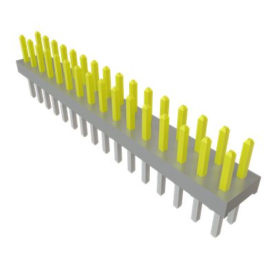 Samtec TMM Series Right Angle Through Hole PCB Header, 50 Contact(s), 2 mm Pitch, 2 Row(s), Unshrouded [TMM-116-01-L-D]; 644-555