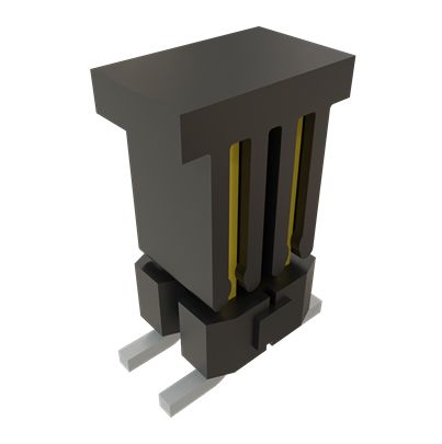 Samtec TSM Series Vertical Surface PCB Header, 4 Contact(s), 2.54 mm Pitch, 2 Row(s), Unshrouded [TSM-102-01-F-DV-P-TR]; 644-561