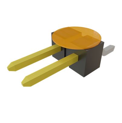 Samtec TSM Series Vertical Surface PCB Header, 2 Contact(s), 2.54 mm Pitch, 1 Row(s), Unshrouded [TSM-102-01-S-SH-K-TR]; 644-566