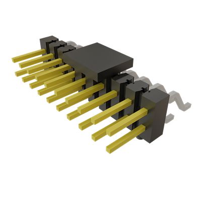 Samtec TSM Series Horizontal Surface PCB Header, 20 Contact(s), 2.54 mm Pitch, 2 Row(s), Unshrouded [TSM-110-01-S-DH-A-P-TR]; 644-573