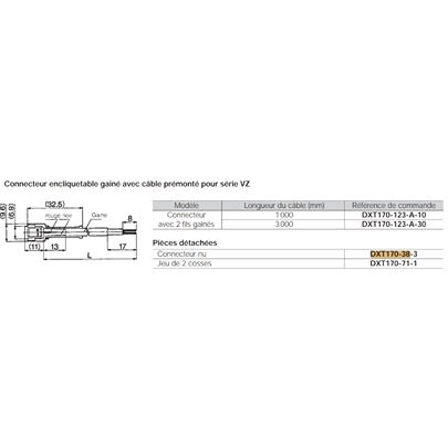 SMC DXT Connector, DXT170-38-3 [DXT170-38-3]; 645-711