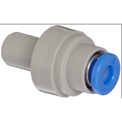 SMC KDM Series One-touch Fitting, 6 mm, Plug Connection Style, KDMP-06 [KDMP-06]; 645-764