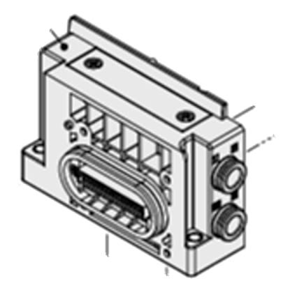 SMC SY30M End Plate, SY30M-1-1A-C8-NA [SY30M-1-1A-C8-NA]; 645-933