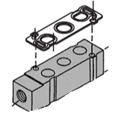 SMC SY5000 Spacer, SY5000-38-1FA-Q [SY5000-38-1FA-Q]; 645-941