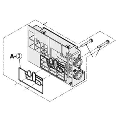 SMC SY50M End Plate, SY50M-3-1A-C10-NA [SY50M-3-1A-C10-NA]; 645-965