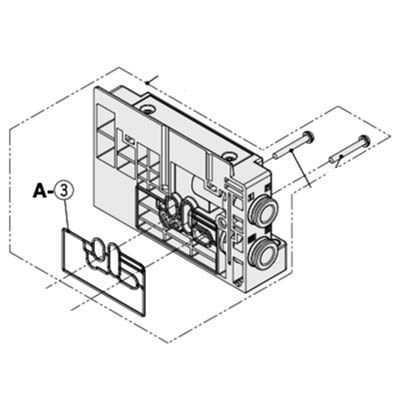 SMC SY70M End Plate, SY70M-3-1A-C12-NA [SY70M-3-1A-C12-NA]; 645-974
