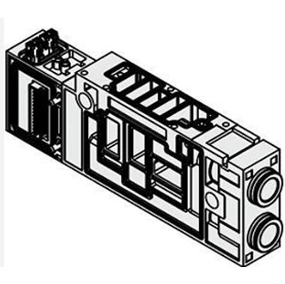 SMC VVQC4000 Manifold Block, VVQC4000-1A-D-C8 [VVQC4000-1A-D-C8]; 646-100