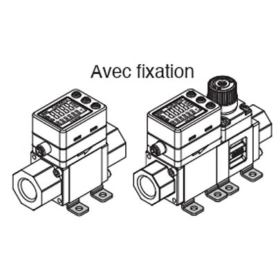 SMC Bracket, ZS Series, For Use With Flow Switch [ZS-40-K]; 646-122