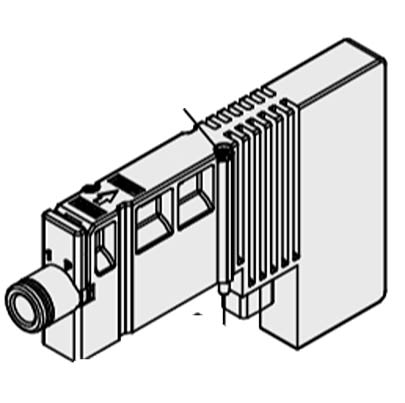 SMC SY30M Spacer, SY30M-78-1A-C6 [SY30M-78-1A-C6]; 646-160
