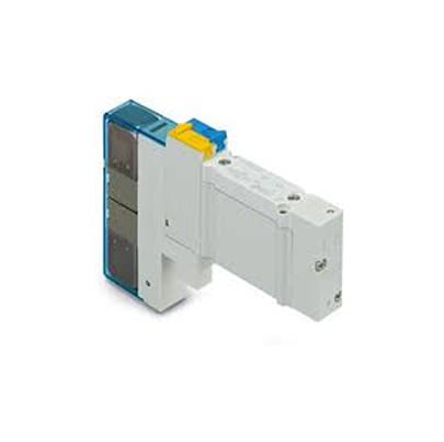 SMC 5/2 & 5/3 Pneumatic Solenoid Valve - Solenoid SY5000 Series 24V dc [SY5200-5UF1-NA]; 646-192