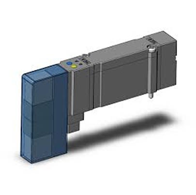 SMC 5/2 & 5/3 Pneumatic Solenoid Valve - Solenoid SY5000 Series 24V dc [SY5201R-5U1-NA]; 646-197