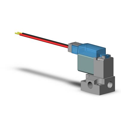 SMC 3/2 Pneumatic Solenoid Valve - Solenoid M5 x 0.8 V100 Series 12V dc [V111-6LOU]; 646-214