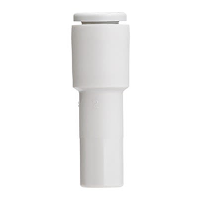 SMC KQ2 Series One-touch Fitting, Push In 8 mm to 12 mm, Plug-In Reducer Connection Style, KQ2R08-12A-X35 [KQ2R08-12A-X35]; 646-450
