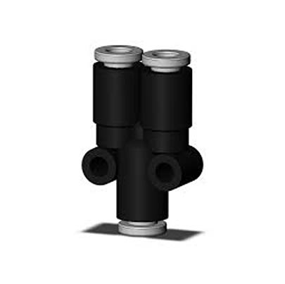 SMC KQ2 Series One-touch Fitting, Push In 6 mm to 6 mm, Push-in Connection Style, KQ2U06-99A-X35 [KQ2U06-99A-X35]; 646-459