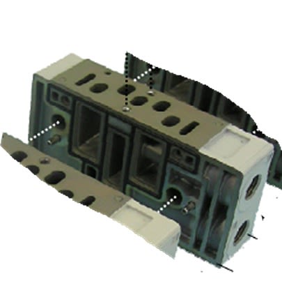 SMC MBS7040 Manifold Block, MBS7040-02F [MBS7040-02F]; 646-465