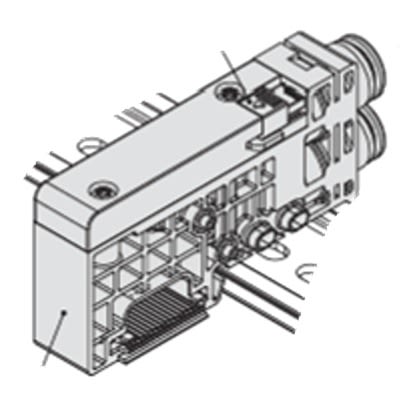 SMC SJ3000 series One-Touch Fitting 6 mm Manifold Block for use with Valve, SJ3000-50-1A-C6 [SJ3000-50-1A-C6]; 646-496