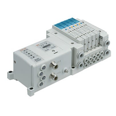 SMC SS5Y3 series One-Touch Fitting 6 mm Manifold Block for use with Valve, SS5Y3-10S0-08B-C6-NA [SS5Y3-10S0-08B-C6-NA]; 646-504