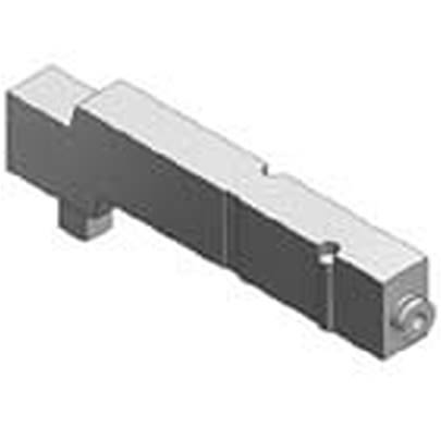 SMC SV1000 series One-Touch Fitting 4 mm Manifold Block for use with Valve, SV1000-50-2A-C4 [SV1000-50-2A-C4]; 646-515
