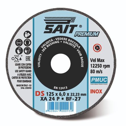 SAIT PMUC Deburring Disc, 125mm x 6mm Thick [1000000093]; 646-962
