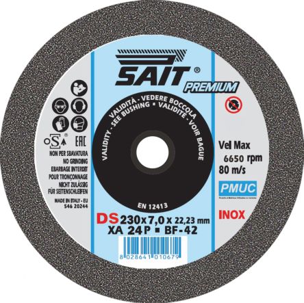 SAIT PMUC Deburring Disc, 230mm x 7mm Thick [1000000094]; 646-963