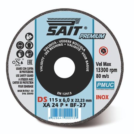 SAIT PMUC Deburring Disc, 115mm x 6mm Thick [1000000095]; 646-964